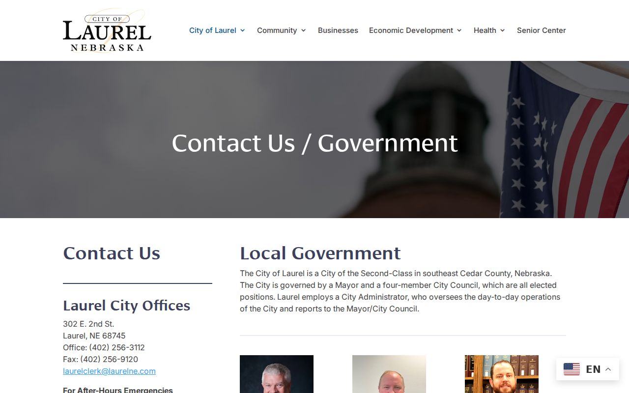 Cedar County municipal court warrant Laurel city office route